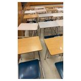 School desks with Attached Chair Lot of 19