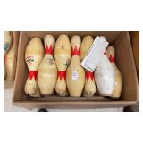 Lot of Bowling Pins & Score Sheets