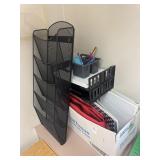 Lot of Misc - Binders, Paper Racks, Etc