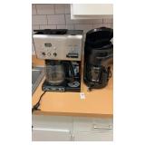 1 Cuisinart Coffee Machine, 1 Proctor SilexNot