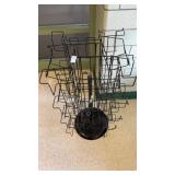 Rotating wire display rack
