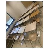 Lot of 16 School Desks with Attached Chairs