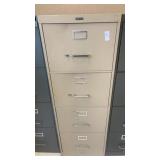 4-drawer metal filing cabinet