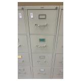 4-drawer metal filing cabinet
