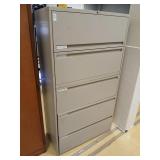 Metal diling cabinet 65" tall, 36" wide, 18" deep