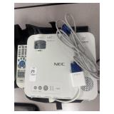 NEC DLP Projector w Remote and Case Model# VE281X