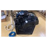 Crate with Speakers and Misc. Electronic