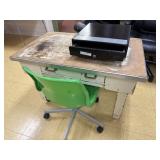 Register Drawer with Key and Desk with Chair *As