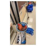 Footballs, Flags, Nets, & other items