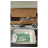 7 Science tubular spring scales & 3 Sets of Base,
