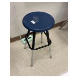 School Stool, Round Rug, and Pillows