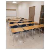 Lot of 20 school desks