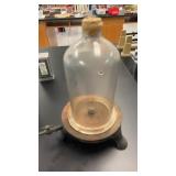 Vintage Pyrex chemist bottle often used as a bell