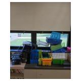 Large lot of trays, bins, organizers