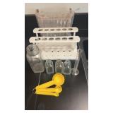 Test tube, crucibles