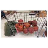 Metal ball rack with wheels (no balls)