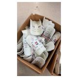 Box of shin guards for soccer or field hockey