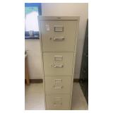 4-drawer metal filing cabinet