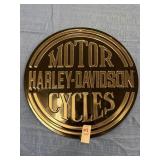 Harley Davidson Motorcycles Round Tin Sign