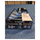 New box of 20 Federal 30-30 170 gr. ammo