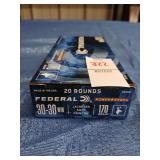 New box of 20 Federal 30-30 170 gr. ammo