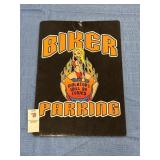 Biker Parking Tin Sign