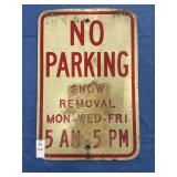 No Parking Double Sided Traffic Sign