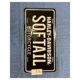 Harley Davidson "Softail" Novelty License Plate