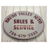 Brush Valley Auto Sales & Service Large Wall Sign