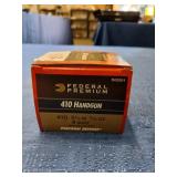 20 rounds Federal .410 handgun #4 shot ammo