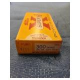 Vintage box of 20 Western 300 Savage 180 gr. ammo
