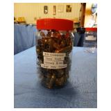 Jar of once fired Hornady 6.5 Creedmore brass