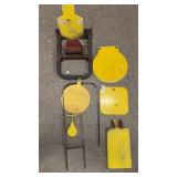 Lot of Yellow Steel Shooting Targets