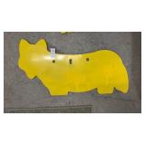 Yellow Fox Steel Shooting Target