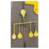 Swinging Yellow Steel Target