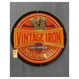 Harley Davidson Vintage Iron Tin Sign