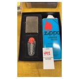 Engraved Gift Zippo Lighter w/ Lighter Fluid &