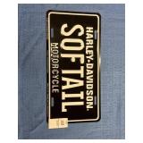 Harley Davidson "Softail" Novelty License Plate