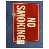 No Smoking Tin Sign
