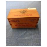 Empty Winchester 22 LR mini ammo wood box