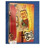 Take a Roadtrip on Historic Route 66 Tin Sign