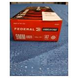 New box of 50 Federal 9mm 147 gr. ammo