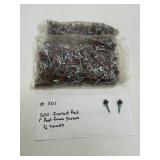 Red 1 in. Screws