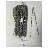 36 Galvanized Cable Ends, 1/4"