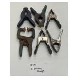 Six Various Clamps
