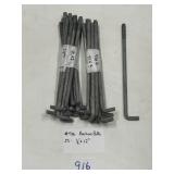 23 Anchor Bolts, 1/2" x 12"