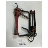 Two Caulking Guns, Large & Small