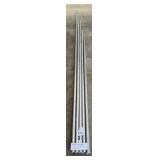 Five 1-1/4" Galvanized Conduit Pieces