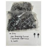 Burgundy 1 in. Screws