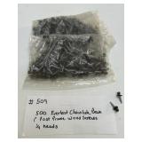 Chocolate Brown 1 in. Screws